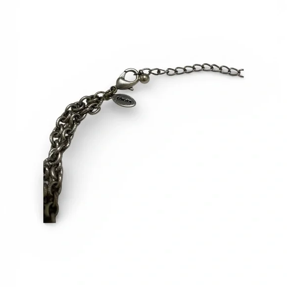 Chico's Intricate Silver Necklace - Picture 3 of 4